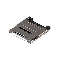 Same Sky (formerly CUI Devices) MSIM-8-A Card Connectors 6 Positions, Hinged, SMT, 1.8 mm Height Above Board