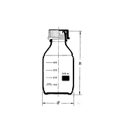 WITEG 5 526 001 S Laboratory bottle neutral (1000ml; 10 pcs)