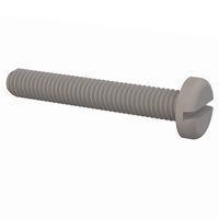 Essentra Components 011032P125 Pan Slotted Pan Slotted Screw, #10-32 Thread, 1 1/4 Lg
