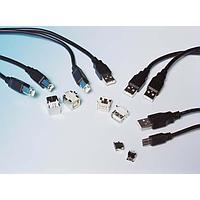 EDAC 690-008-221-013 USB Type A Connectors DUAL STACKD TYPE A GOLD FLASH RT ANGLE