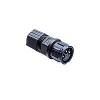 Amphenol LTW DCD-12BMEA-LL7001 Standard Circular Connector Ceres, Large Size, Plastic, 20A+5A, 12 pins, Male Connector, Male (Power) + Female (Signal) Contact, Straight, 2 Points Lock, Solder, Field Installable, F5.5 - F10.8mm, IP67