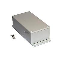 Hammond Manufacturing 1591DF2SGY Flanged Enclosure ABS w/Bottom Flange 5.9x3.2x1.8" Grey