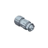 Amphenol LTW DCD-06BFMB-QL8001 Standard Circular Connector X-Lok, Large Size, Plastic, 20A+5A, 06 pins, Female Connector, Male Contact, Straight, Push Lock, Screw-in, Field Installable, F8.0 - F14.5mm, IP68