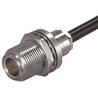 HUBER+SUHNER 24_N-75-4-2/133_NE RF Connectors / Coaxial Connectors N straight bulkhead cable jack(f)