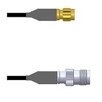 Amphenol Custom Cable Q-6704R000M060i RF Cable Assemblies SMA-SP/TNC-SJ LMR24 60I