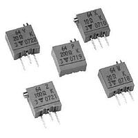 Vishay Spectrol M64X204KB40 Trimmer Resistors - Multi Turn 3/8"SQ 200Kohms Multi Turn Cermet