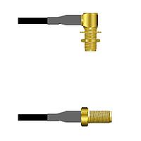 Amphenol Custom Cable Q-2P02V0003084i RF Cable Assemblies SMA-RJB/SMA-SJ G174 84I