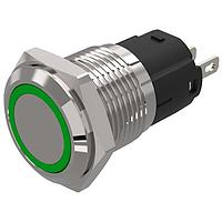 EAO 82-4151.0133 Panel Mount Indicators / Switch Indicators 82-4151.0133.indicator.-.16 mm.stainless steel.flush/flat.ring.green.12 V.soldering terminal