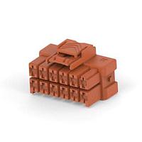 AMP Connectors - TE Connectivity 6-2232266-6 Headers & Wire Housings PTL 2X6 PLUG HSG GLW WIRE KEY B BRO