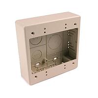 HellermannTyton TSRPI-JBD Wire Ducting & Raceways Dual Gang Junction Box, 1-1/2" Deep, 3-Piece, PVC, Ivory, 1/bg