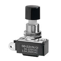 NKK Switches SB221NO Standard Switches SPST SOLDER LUG