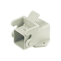 HARTING 09200030820 Housings HAN 3A ANGL BULKHEAD 1 LEVER PLASTC W/CVR