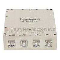 Fairview  MPP1K06K0100-4  4 Way High Power Broadband Combiner SMA Connectors From 1 GHz to 6 GHz Rated at 100 Watts