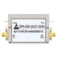 Fairview SPA-080-30-01-SMA 2 GHz to 8 GHz, Medium Power Broadband Amplifier with 900 mW, 33 dB Gain and SMA