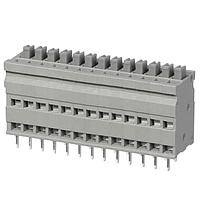 Same Sky (formerly CUI Devices) TBL009V-254-13GY-2GY Fixed Terminal Blocks Terminal block, screwless, 2.54, Vertical, 13, Gray w Gray Button