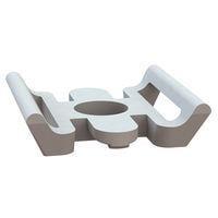 Essentra Components 23TAHL110340 Cradle Mount Cable Tie Holder, Combo Cradle, Screw Mount,#10/M5