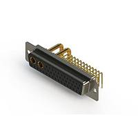 EDAC 630-43W2250-2T1 Mixed Contact D-Sub Connectors Right-angle Power Combo D-Sub Connector