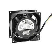 Orion Fans OA80AP-11/22-3WB Axial Axial Fan, 80x80x38mm, 115/230VAC, 17CFM, 5W, 18dBA, 1700RPM, Ball, Wire, IP55