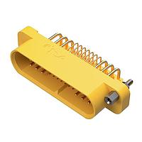 Amphenol Positronic GFSH928M4T/AA Connectors Mixed Density Power Connector,18 size 16 contacts and 28 size 22 contacts,Pin (Male),Right Angle Solder