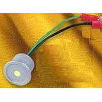 Schurter 1241.3038.M Pushbutton Switches 16mm Ylw LED ill ind Piezo Gold alum body