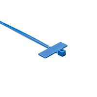HellermannTyton IT18R6C2 Cable Ties Identification Tie, 3.9" Long, 18lb Tensile Strength, PA66, Blue, 100/pkg