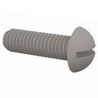 Essentra Components 011032R062 Round Slotted Round Slotted Screw, #10-32 Thread, 5/8 Lg