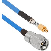 Amphenol SV Microwave MS292-085-FV67.3SMPS-060 RF Cable Assemblies 2.92mm STR M to VITA 67.3 SMPS 6"Cable