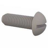 Essentra Components 012528R075 Round Slotted Round Slotted Screw, 1/4-28 Thread, 3/4 Lg