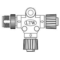 Amphenol LTW SS-050505-FMF-TS001 T-Adapter ACC, SEN, A Code, T ADA W/O CB