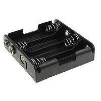 Eagle Plastic Devices 12BH347-GR Battery Clip 4XAA SNAPS BLK