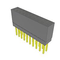 Samtec ESQ-110-13-G-D-LL Sockets Elevated Socket Strip, 0.100" Pitch