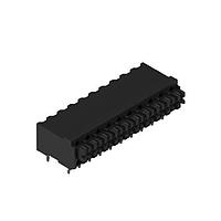 Wurth Elektronik 691410110010 Fixed Terminal Blocks WR-TBL 3.5mm pitch  Monoblock THT Black Horizontal Dual Pin cable entry Screwless Push In 10P