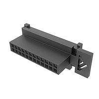 Amphenol FCI 10160855-24GLF Plugs MinitekPwr 3.0DualRow Plug 24Pos Black