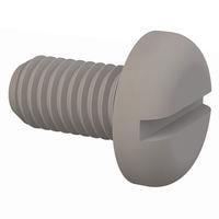 Essentra Components 50M100150N019 Pan Slotted Pan Slotted Screw, M10 X 1.5 Thread, 19mm Lg