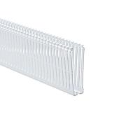 HellermannTyton 184-14003 High Density Slotted Wall Wiring Duct High Density Slotted Wall Wiring Duct, 1" x 4", Non-Adhesive, PVC, White, 30ft/Box