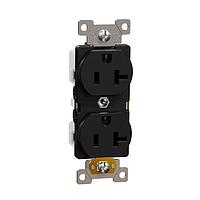 Square D SQR42201BK Duplex Outlets TR 20A DUPLEX OUTLET COMM BK