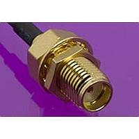 Molex 73251-0933 RF Connectors / Coaxial Connectors 50 Ohms, SMA Bulkhead Jack, Crimp, RG-174, RG-188 and RG-316 Cable, with Shrink Tube, Brass Body, Gold Plated, 20 Pieces Per Tray