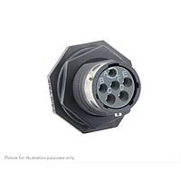 Eaton Souriau-Sunbank UTGX710D98S Receptacles Jam nut receptacle, without backshell, with 6 female PCB contacts, IP68/69K in unmated conditions