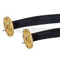 Fairview  SMW22SF005-24 WR-22 Seamless Flexible Waveguide in 24 Inch Using UG-383/U Round Cover Flange With a 33 GHz to 50 GHz Frequency Range