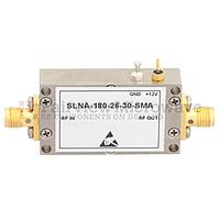 Fairview SLNA-180-26-30-SMA 3 dB NF, 2 GHz to 18 GHz, Low Noise Broadband Amplifier with 14 dBm, 26 dB Gain, 24 dBm IP3 and SMA