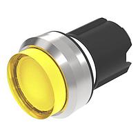 EAO 45-2231.32G0.000 Switch Actuators Illuminated pushbutton actuator yellow transparent lens raised above bezel momentary front metal housing plastic