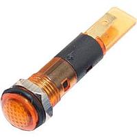 Mallory Sonalert FL1P-8NJ-1-Y12V Indicators LED YEL 8MM NUT 12VAC/DC