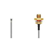 GCT (Global Connector Technology) CAB421RF-0300-A-1 RF Cable Assemblies I-Pex MHF 4L Lck RA Plug2RPSMA STRJck Rvrs plrty F Mt , 3GHz,300mm 1.37mmBlk