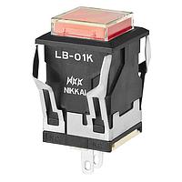 NKK Switches LB01KW01-5C-JC LED INDICATOR SQR RED
