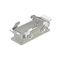HARTING 09628160301ML Housings 16B EMC Bulkhead Housing, Double Lever, w/ metal levers