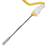 OMEGA HPS-HT-J-12-SMP-M Handheld High Temperature Surface Thermocouple Probes (Thermocouple, J, 720 °C, Surface Probe)