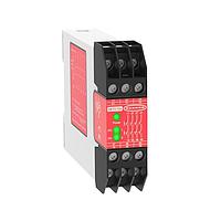 Banner Engineering EM-FD-7G4 Safety Relays Safety Extension Module; Inputs: 1 = output of primary device; 24 V ac/dc; Safety Outputs: 4 NO, 6 A; Aux Outputs: None; 2.0 sec time delay; Terminal Block: Fixed; Width 22.5 mm