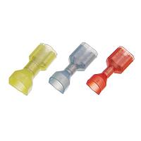 KS Terminals FDFNY2-250TA Quick Disconnect Nylon-Fully, Twin Wire Female (TA), 16-14 AWG, .032 x .250