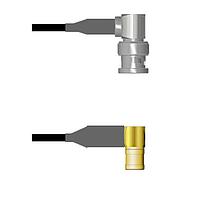 Amphenol Custom Cable Q-0E03U0008144i RF Cable Assemblies BNC-RP/SMB-RP RG58 144I