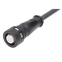 Molex 1204000001 Sensor Cables / Actuator Cables CSE U12 3P AC FE STR PVC 1M SE BK